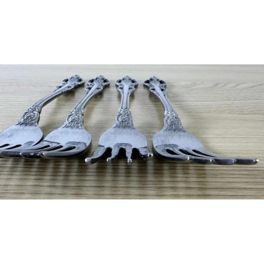 Vintage Stanley Roberts Lady JoAnn Dinner Forks Set of 4 Stainless Japan